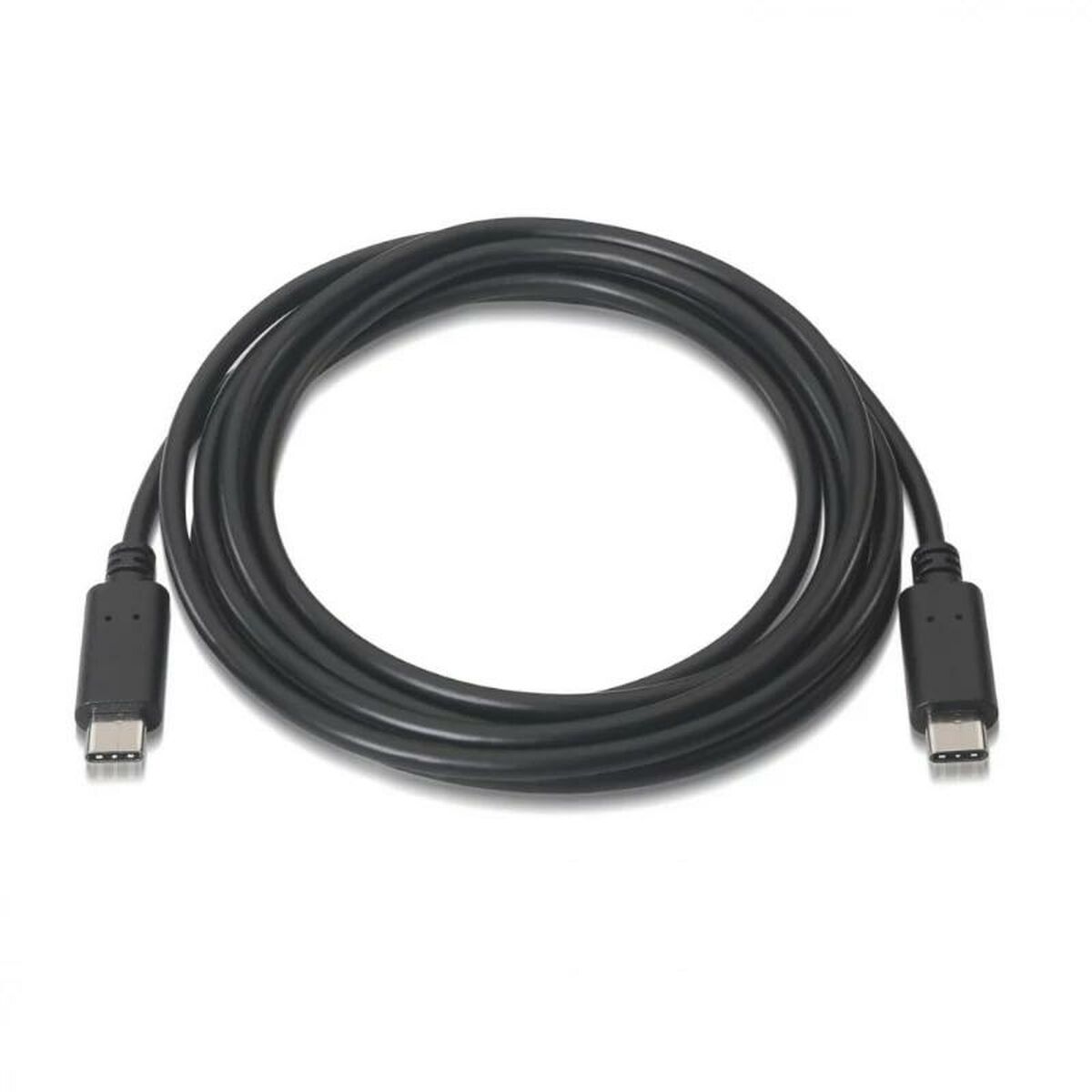 Data / Charger Cable with USB Aisens A107-0058 Black 3 m (1 Unit)